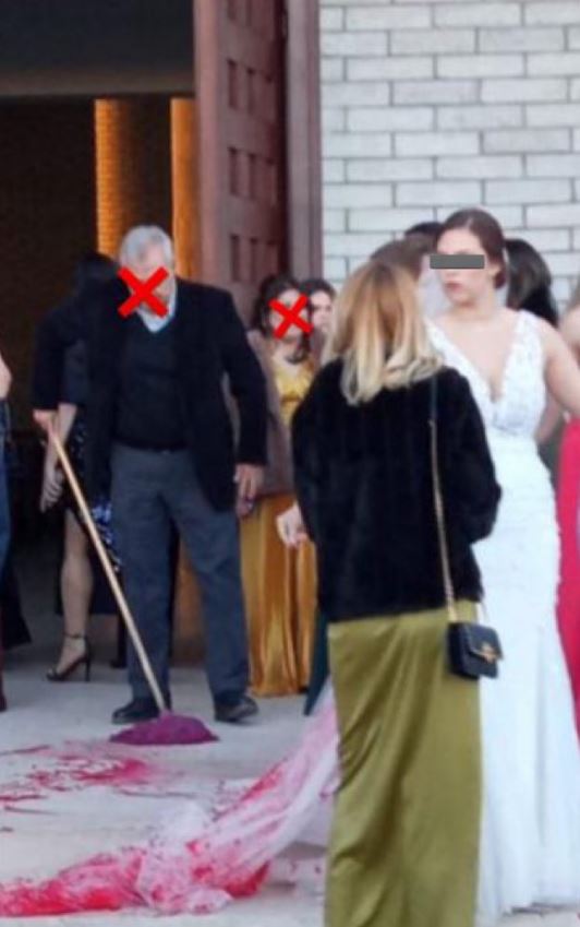 Mother of groom 'unhinged' attack on bride's wedding day by having red paint thrown her 1