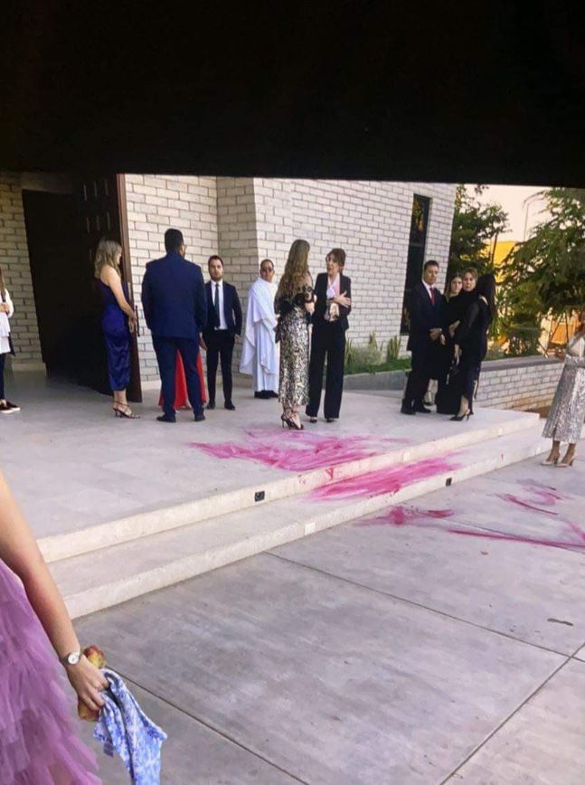 Mother of groom 'unhinged' attack on bride's wedding day by having red paint thrown her 3
