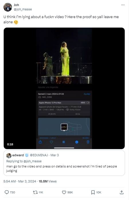 Man criticized Samsung after filming 'mind-blowing' footage of Rihanna’s performance at a billionaire's wedding 2