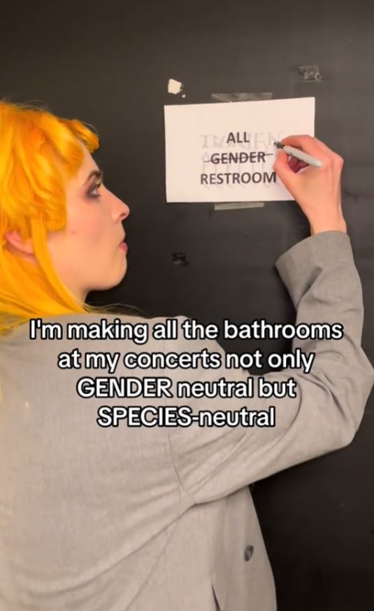Singer sparks debate after putting litter boxes in 'species-neutral' bathrooms 1
