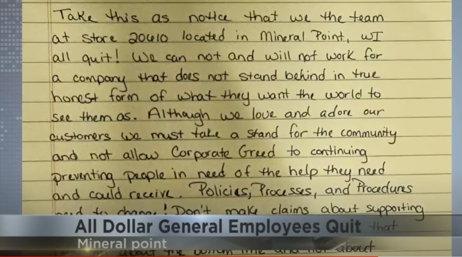 Dollar General was forced to close after staff quit at the same time 4