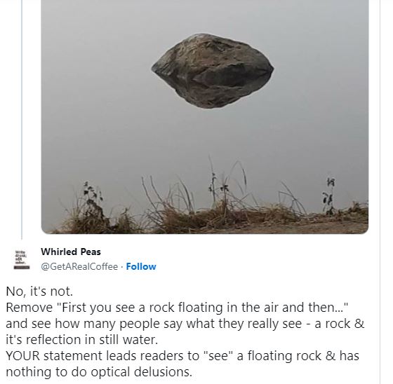 People are baffled after witnessing a ‘rock floating in air’ image 3
