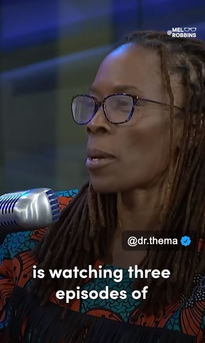 In the viral video, Dr. Thelma Tenni explains the reason why 'relaxing' by listening to true crime shows is considered a red flag. Image Credits: @dr.thema/Instagram