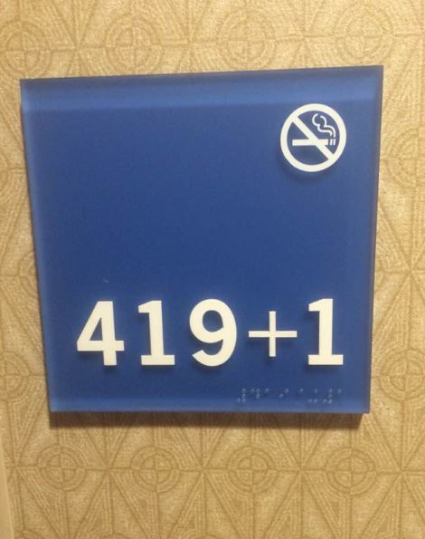 Why many hotels in the world do not have room number 420 3