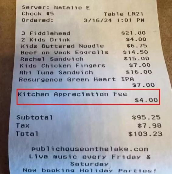 New 'kitchen fee' at restaurants infuriates customers 1