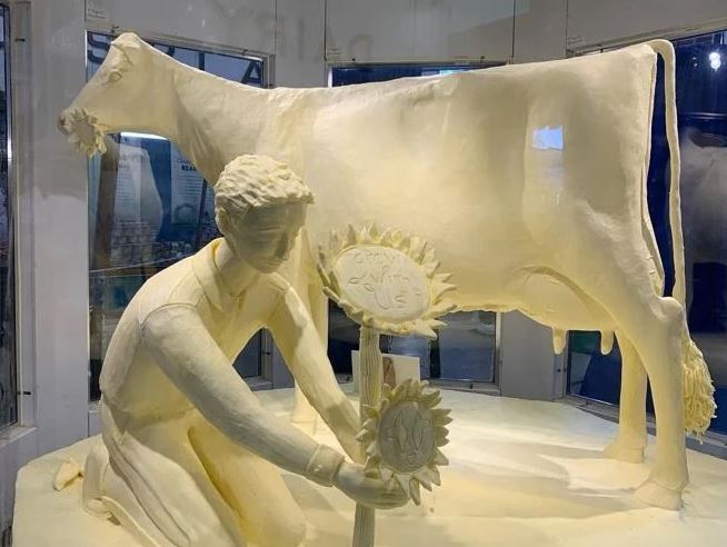 People lost their minds after realizing Iowa State Fair butter cow was not completely made of butter 4