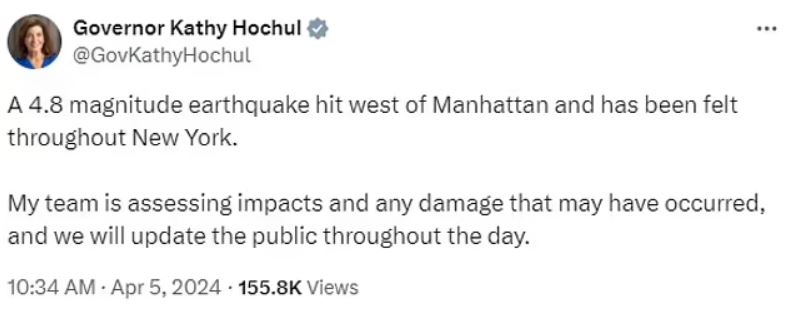 Earthquake hits NYC: Magnitude 4.8 quake causes ground shaking 4