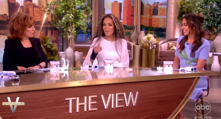 Sunny Hostin sparked debate by linking climate change to the solar eclipse and other events. Image Credits: The View/Youtube