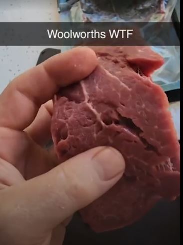 Man sparks 'meat glue' concerns in supermarket steak 2