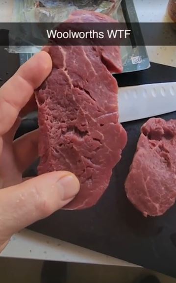 Man sparks 'meat glue' concerns in supermarket steak 1