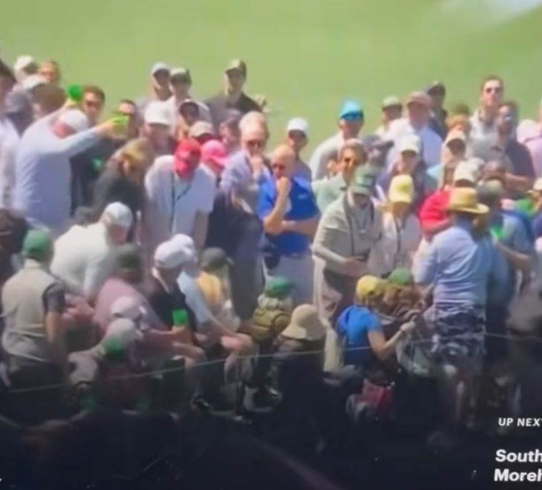 Tiger Woods' Errant Shot 'knocks someone out' at the Masters 6