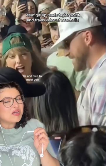 Lip reader reveals what Taylor Swift said to Travis Kelce in viral moment at Coachella 2