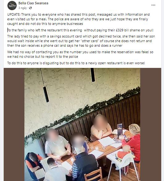Footage from Bella Ciao restaurant in Port Talbot went viral on social media. Image Credits: @Bella Ciao Swansea/Facebook