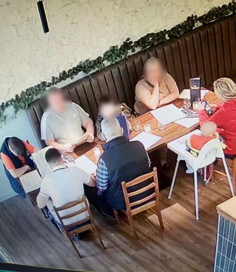 A family of eight was accused of dining and dashing, leaving without paying. Image Credits: Bella Ciao Swansea/Facebook