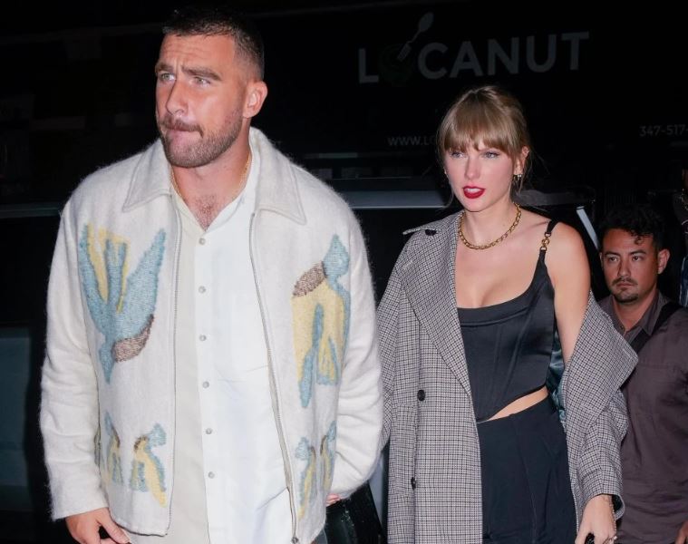 Travis Kelce and Taylor Swift. Image Credits: Getty