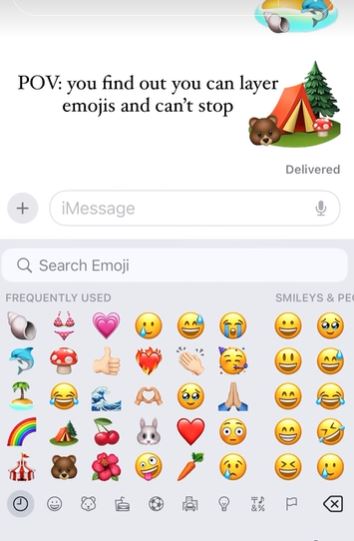 TikTokers share tutorials on how to stack emojis for creative expression. Image Credits: Tiktok