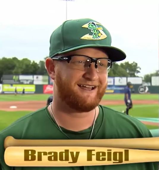 Two identical-looking athletes, both named Brady Feigl. Image Credit: Inside Edition