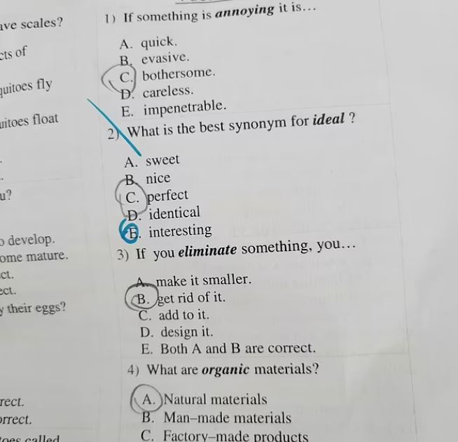 The teacher insists that 'interesting' as the correct synonym, leaving the mother confused.  Image Credits: Reddit