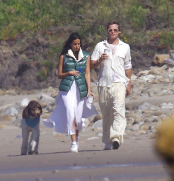  Brad Pitt spotted enjoying a romantic beach date with Ines De Ramon amid legal battle against Angelina Jolie 4