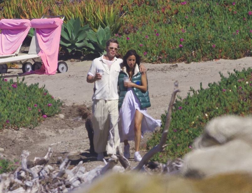  Brad Pitt spotted enjoying a romantic beach date with Ines De Ramon amid legal battle against Angelina Jolie 5