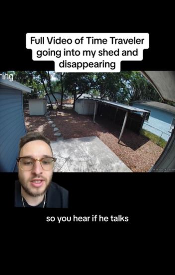 Man claims to have captured a time traveler using his shed camera 3