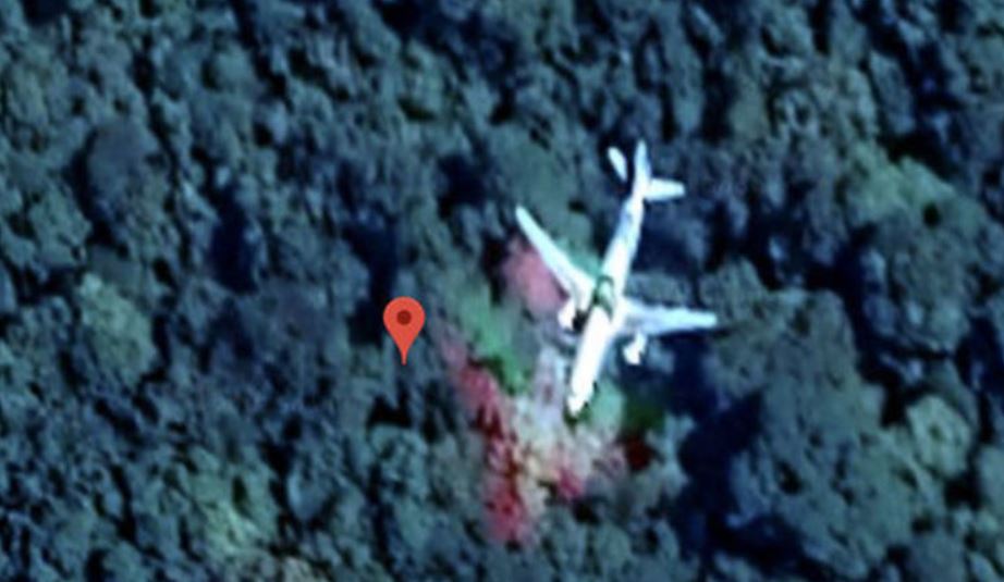 Social media is abuzz with rumors and speculation about mysterious 'ghost' plane sightings. Image Credits: Google  Maps.