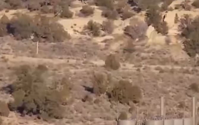 Mysterious 'man-like creature' was spotted roaming through the desert 1