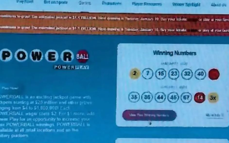 Cheeks believes he wins the jackpot, matching ticket numbers with the website. Image Credits: 4 Washington
