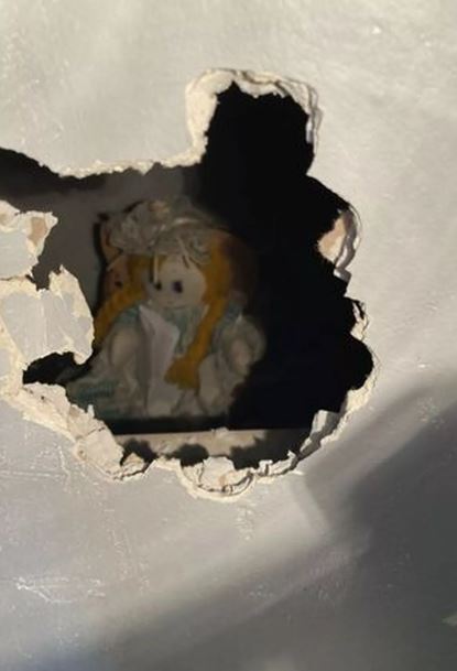A man discovers a rag doll and a disturbing note hidden within the walls of his new home.  Image: Jonathan Lewis / Liverpool Echo