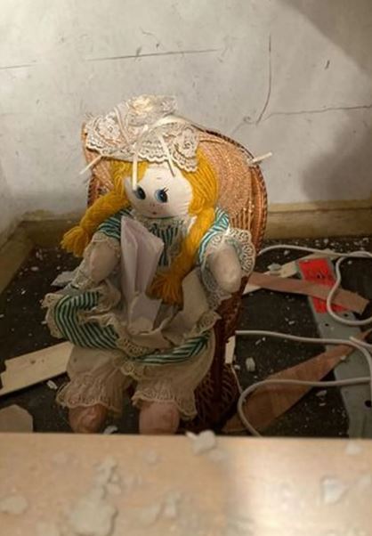 The terrible note of a rag doll was spotted. Image: Jonathan Lewis / Liverpool Echo