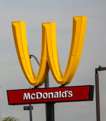 McDonald\'s temporarily flipped its \'golden arches\' to honor women and their contributions. Image Credit: Getty