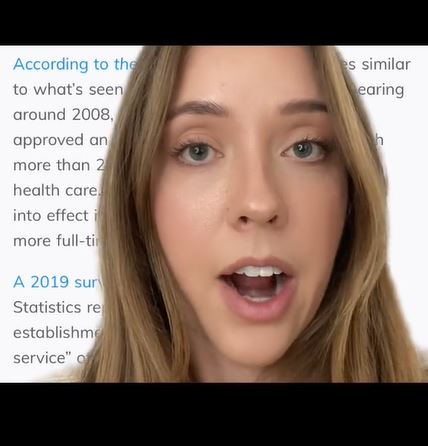 Confusion leads Nicole to seek answers online about the charge's prevalence. Image Credits: @ashnichole_xo/TikTok