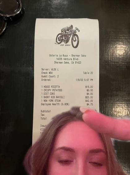 Ashley Nicole shares her reaction on TikTok after spotting the charge. Image Credits: @ashnichole_xo/TikTok