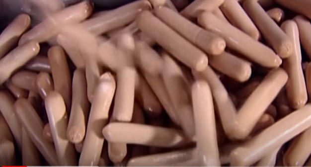 The video showed the importance of transparency in hot dogs production, gained attention on social media.  Image Credits:  Discovery UK