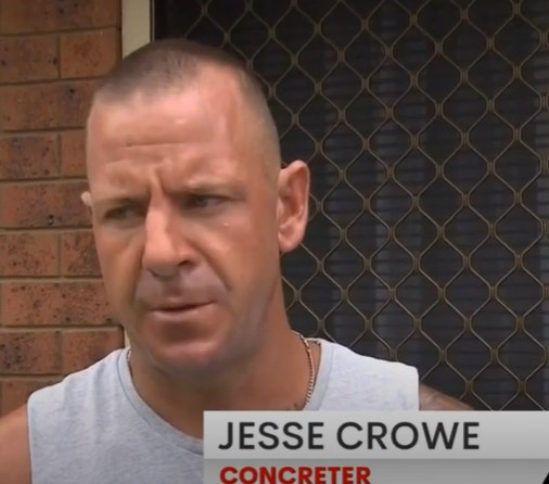 Viola refused to pay the remaining AU $3,500, leading to the driveway being smashed. Image Credit: 7NEWS