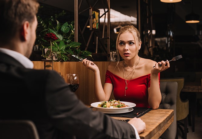 A man offers to pay the entire bill on a first date, which sparks a heated argument.  Image Credits: Getty