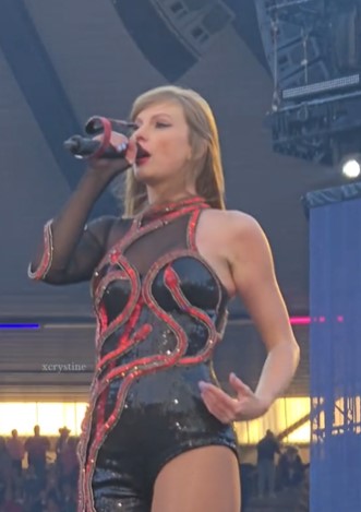 Taylor Swift caught wiping snot on her Eras Tour dress during recent concert  3