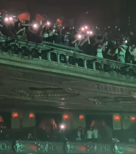 On social media, a video clip of a bouncing balcony goes viral, causing worry rather than excitement  Image Credits: Instagram/ @gunna