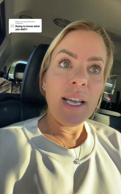 Monnier's husband confronted the child's parents after failed attempts to control her.  Image Credits: @shaylamonnier/Tiktok