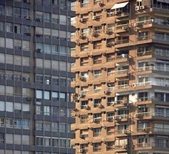 People lose their minds after realizing which building is closer in baffling optical illusion 2
