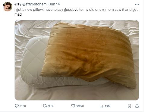Yellowed pillows sparks debate, but why so many people love their old pillows 1