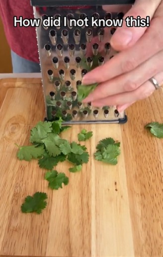 Cooker shares tip with cheese grater hack to help save space in your cluttered kitchen 3