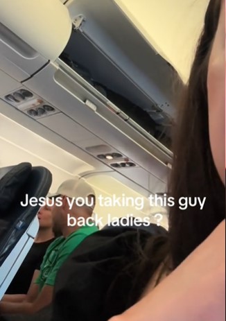 Viral video exposes man flirting with female traveler on flight  5