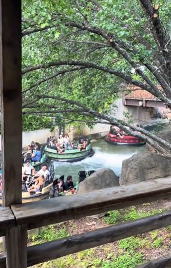 Guests forced to jump into water during malfunction at the Six Flags Roaring Rapids Ride 1