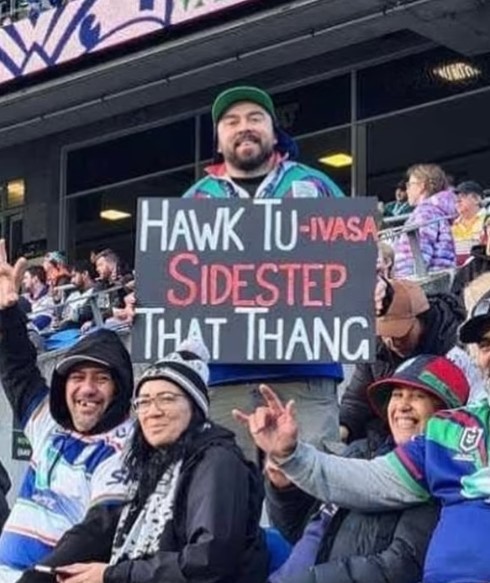 Fans go wild with 'Hawk Tuah' sign at New Zealand match  1